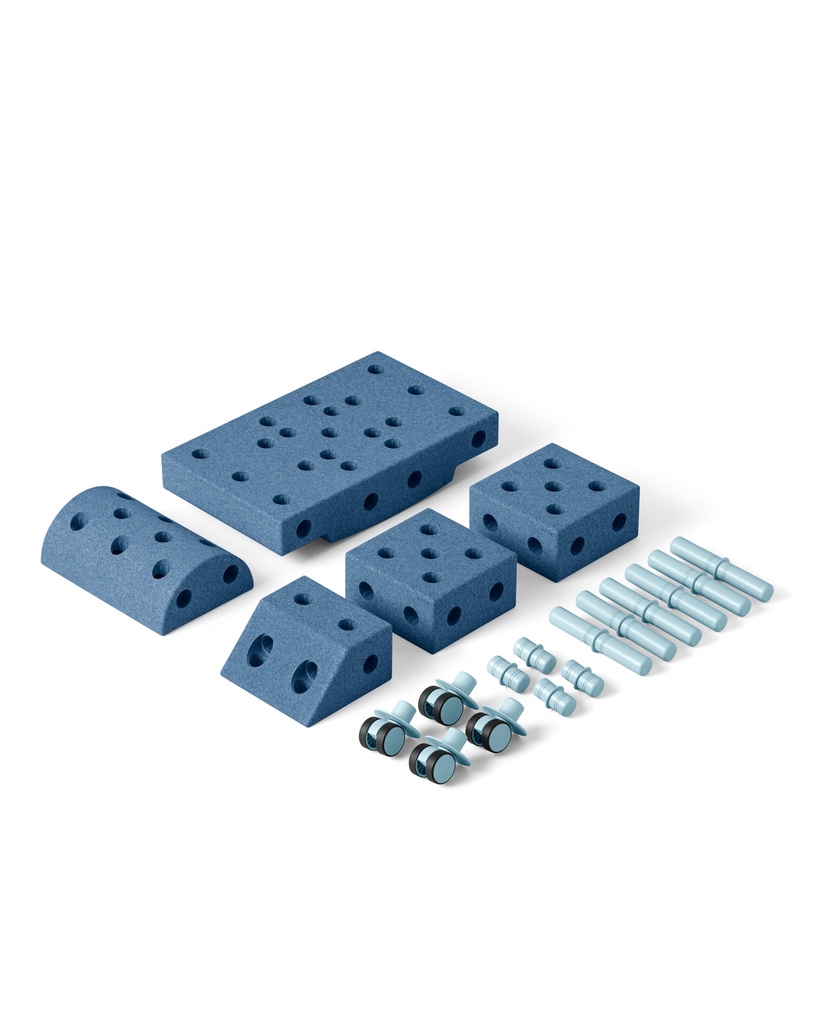 [MODU-SET-EXP-DB-SB] JEU DE CONSTRUCTION EVOLUTIF EXPLORER KIT MODU (DEEP BLUE / SKY BLUE)